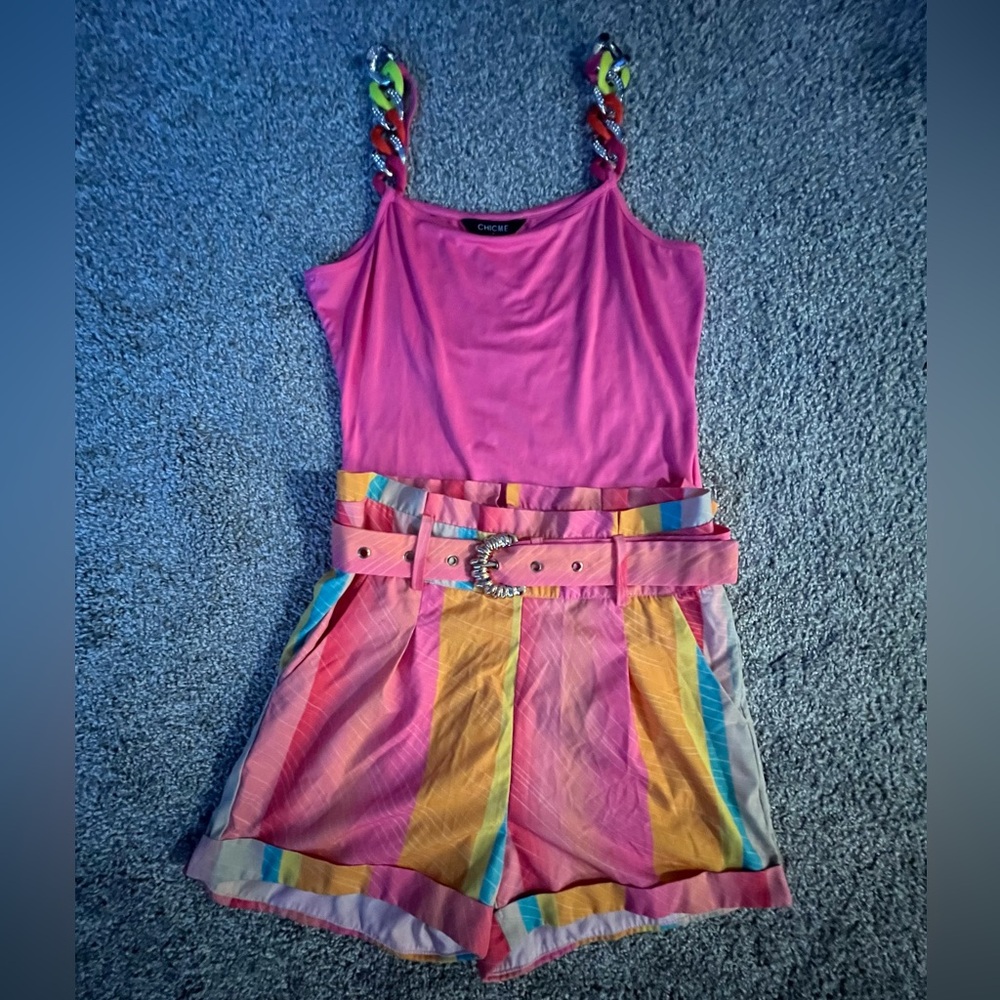 Colorful Striped Chic Me 2 pc Set🩷💛